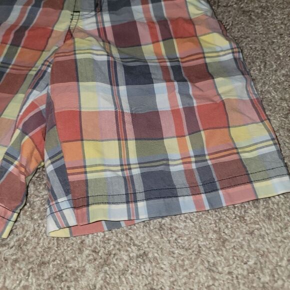 Janie & Jack Multi Color Summer Plaid Boys Mesh Lined Swim Trunks Shorts Size 5 - Picture 8 of 12